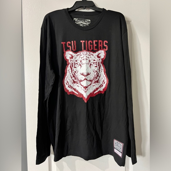 Mitchell & Ness Other - Texas Southern‎ University Tigers TSU NCAA College Black Long Sleeve T-shirt XXL